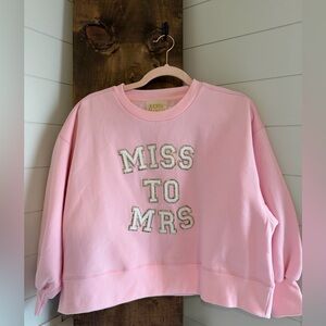 Judith March Light Pink Crew Neck Sweater
